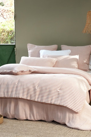 Couvre-lit en gaze de coton Romie - 125 g/m² - Abricot