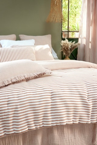 Couvre-lit en gaze de coton Romie - 125 g/m² - Abricot
