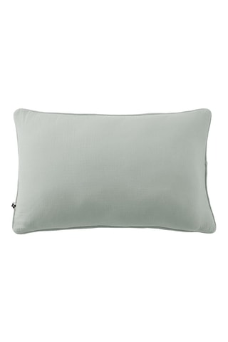 Coussin en gaze de coton Gaïa - Vert d'eau - 40 x 60 cm