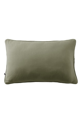 Coussin en gaze de coton Gaïa - Vert - 40 x 60 cm