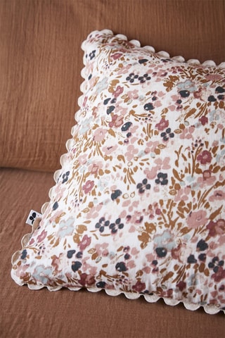 Coussin Rose et beige - Capucine - 40 x 40 cm