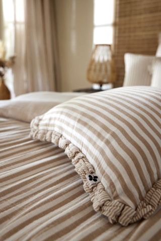 Coussin réversible Romie - Beige - 45 x 45 cm