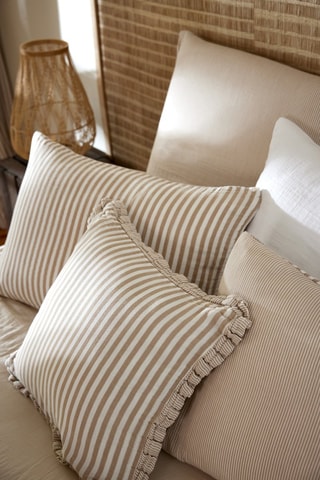 Coussin réversible Romie - Beige - 40 x 60 cm