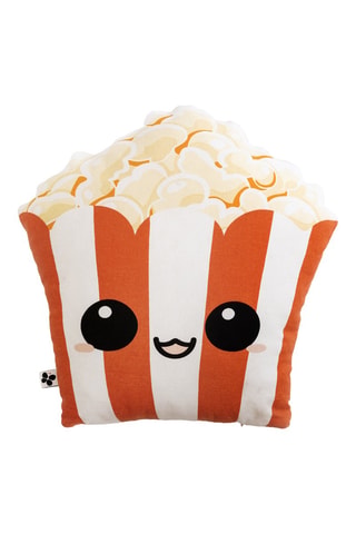 Coussin Fresh popcorn - Orange et écru - 40 x 42 cm