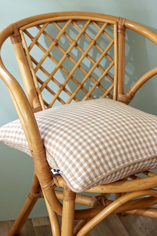 Coussin en gaze de coton Vickie - Ficelle