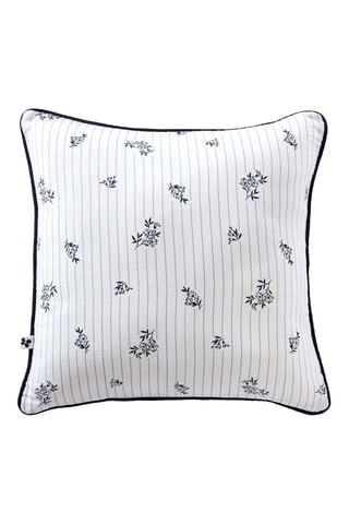 Coussin en gaze de coton Eleonore - Blanc