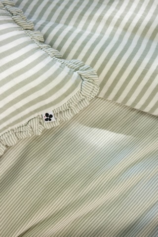 Coussin en gaze de coton Romie - Eucalyptus
