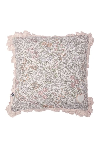 Coussin en coton Pimprenelle - Rose