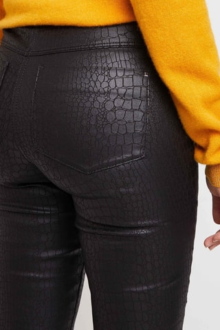 Pantalon slim taille haute - Noir