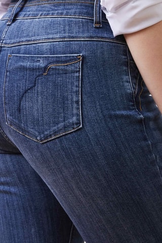 Jean droit taille haute - Bleu foncé