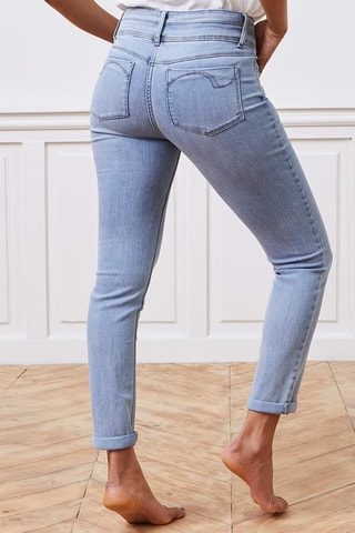 Jean taille haute - Ciel