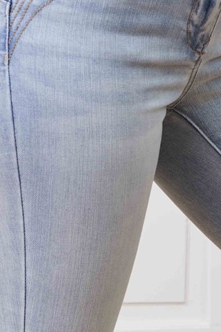 Jean slim taille haute - Ciel