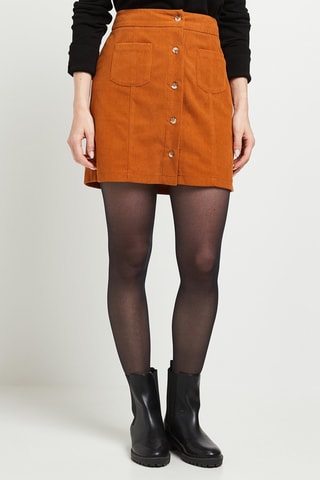Minijupe en velours - Camel
