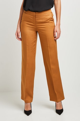 Pantalon large - Marron clair