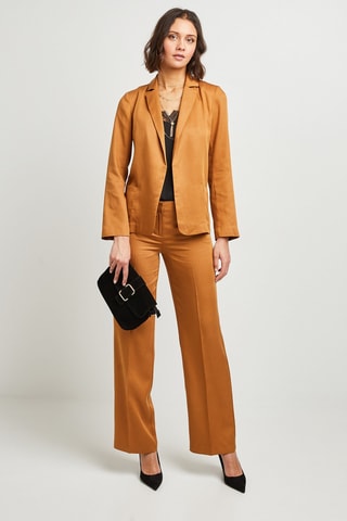 Pantalon large - Marron clair