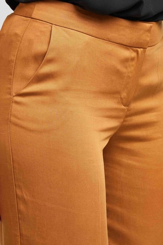 Pantalon large - Marron clair