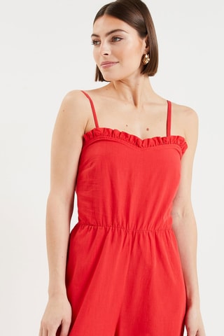 Combinaison bustier - Rouge