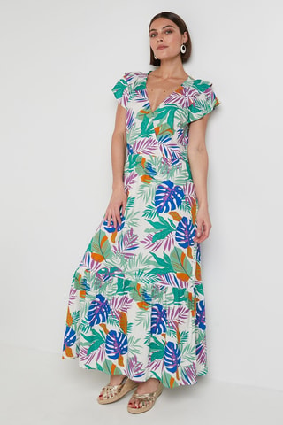 Robe longue - Vert foncé
