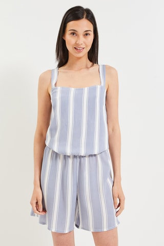 Combishort - Bleu-gris