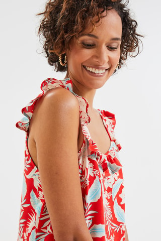 Robe droite - Rouge