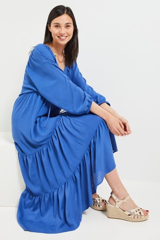 Robe longue - Bleu cobalt