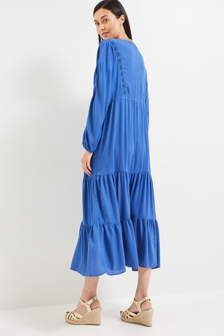 Robe longue - Bleu cobalt