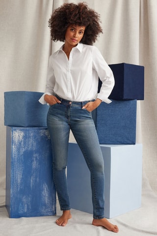Jean slim - Bleu-gris