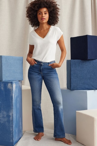 Jean bootcut - Bleu-gris