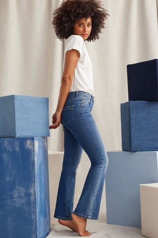Jean bootcut - Bleu-gris