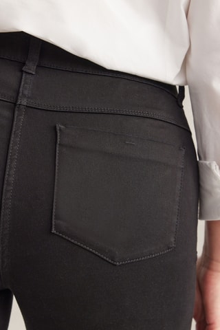 Jean droite taille haute - Noir