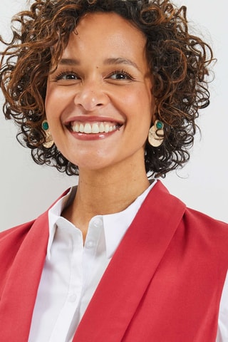 Veste sans manches - Rouge brique