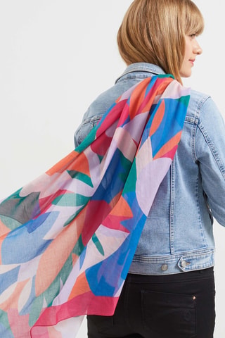 Foulard - Blanc et rose