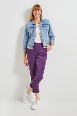 Pantalon en velours - Violet