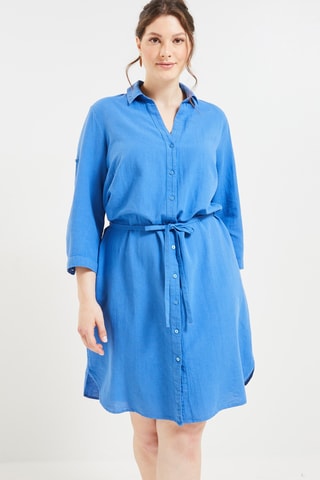 Robe chemise - Bleu roi