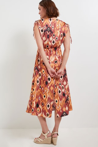 Robe midi - Rouge brique