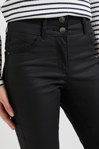 Pantalon slim taille haute - Noir