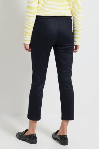 Pantalon cigarette taille haute - Noir