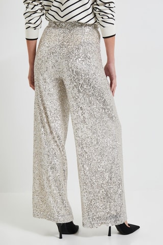 Pantalon taille haute - Beige