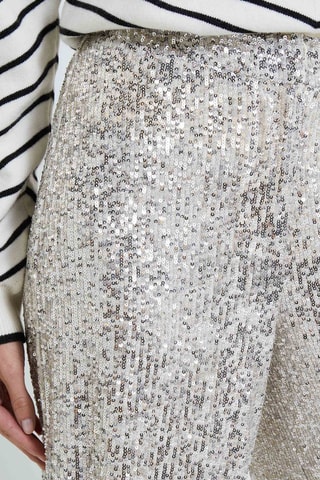 Pantalon taille haute - Beige