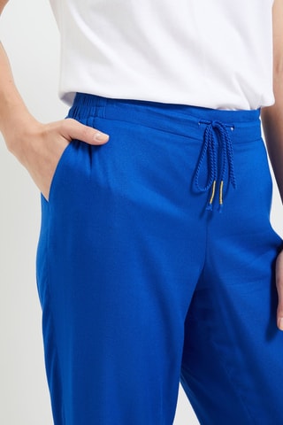Pantalon taille haute - Bleu roi