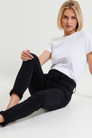 Jean taille haute - Noir