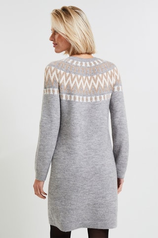 Robe pull - Gris clair chiné