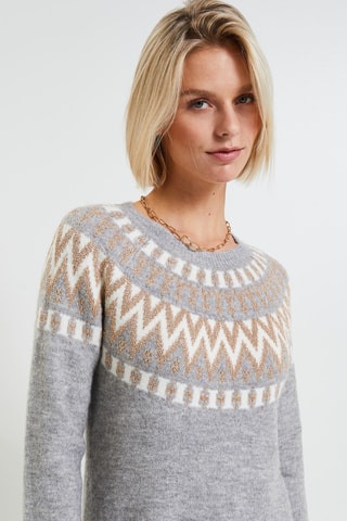 Robe pull - Gris clair chiné