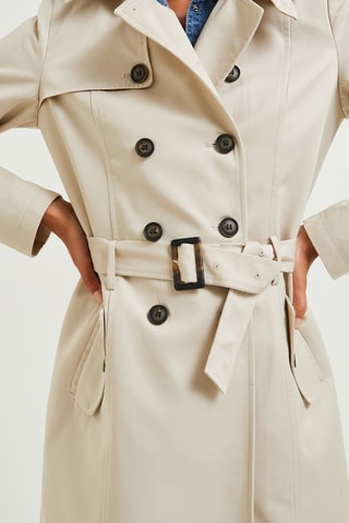 Trench à capuche - Beige
