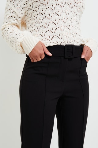 Pantalon flare taille haute - Noir