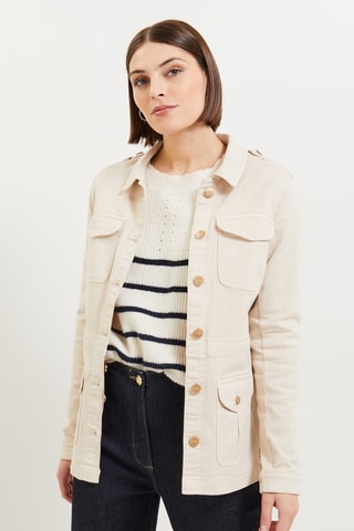 Veste en jean - Beige