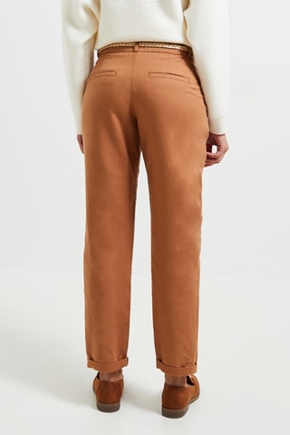 Chino en lin - Camel