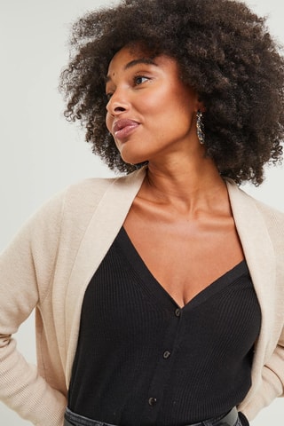 Gilet long - Beige