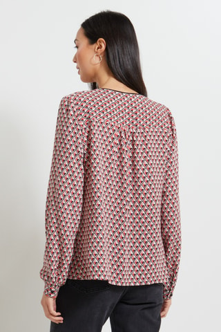 Blouse - Rouge et blanc