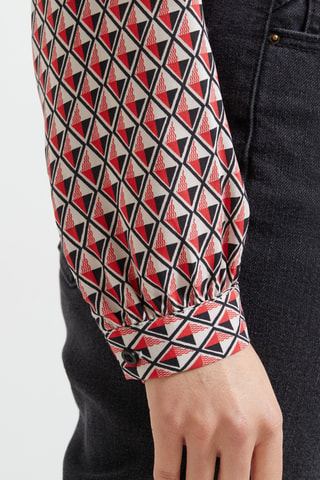Blouse - Rouge et blanc